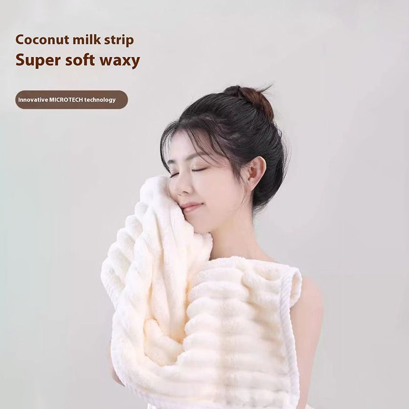 Extra Large Bath Towels 70 x 140 CM,30 x 60 CM, Coral Fleece, Larger & Lighter Weight, Quicker to Dry, Super Soft and Absorbent, Perfect for Bathroom, Pink