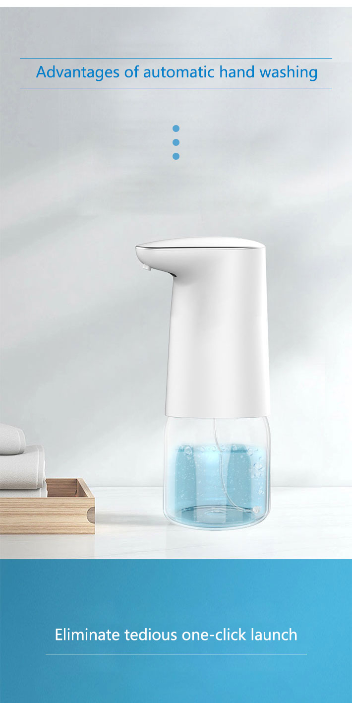 Automatic Soap Dispenser, 17Oz / 500ml Touchless Battery Operated Foaming Soap Dispenser, w/Adjustable Soap Dispensing Volume Control