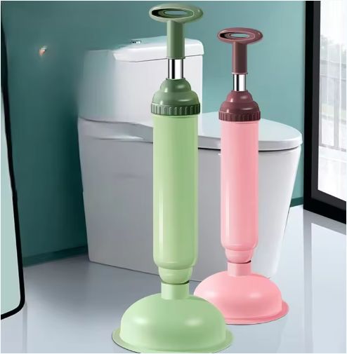 Toilet plunger long handle mini bathroom toilet vacuum sucker
