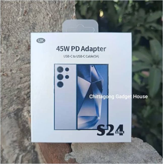 Samsung 45W PD Fast Charging Adapter with USB-C to USB-C Cable (5A)