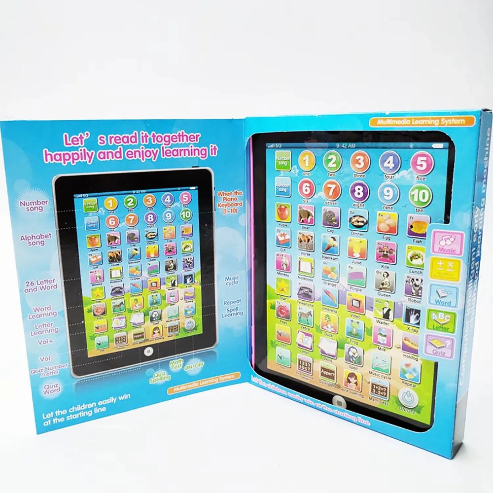 Kids Early Learning Education Touch Screen Mini iPad Tablet Computer Gift Toy For Children Learning Toys English Tablet Learning Machine