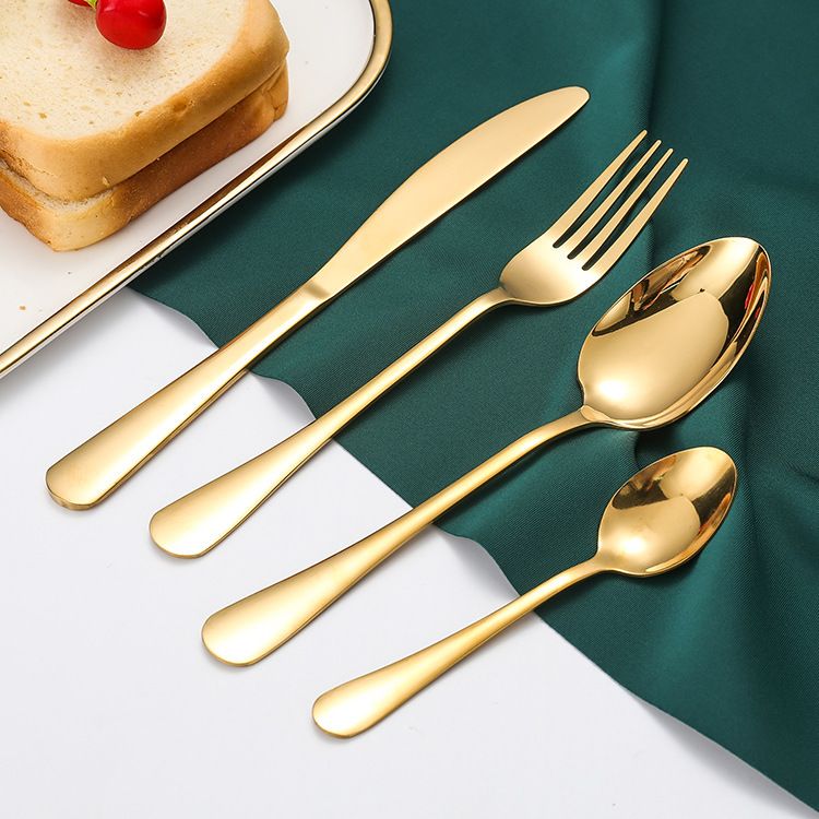 4-piece stainless steel cutlery set, knife, fork and spoon 4-piece gift box set