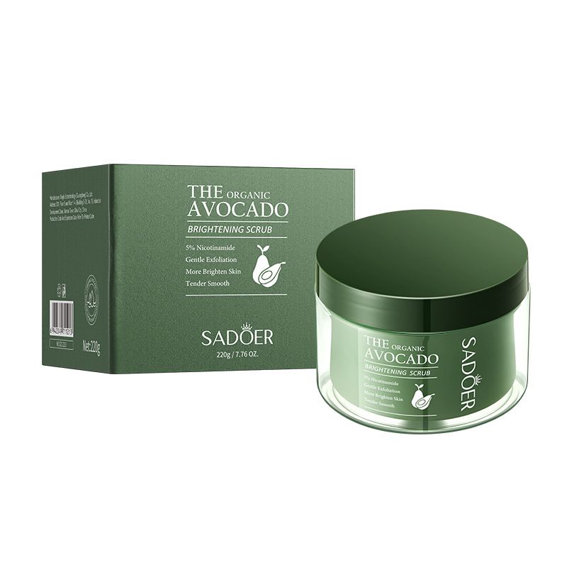 SADOER Avocado Niacinamide Brightening Scrub Cleansing Body Scrub