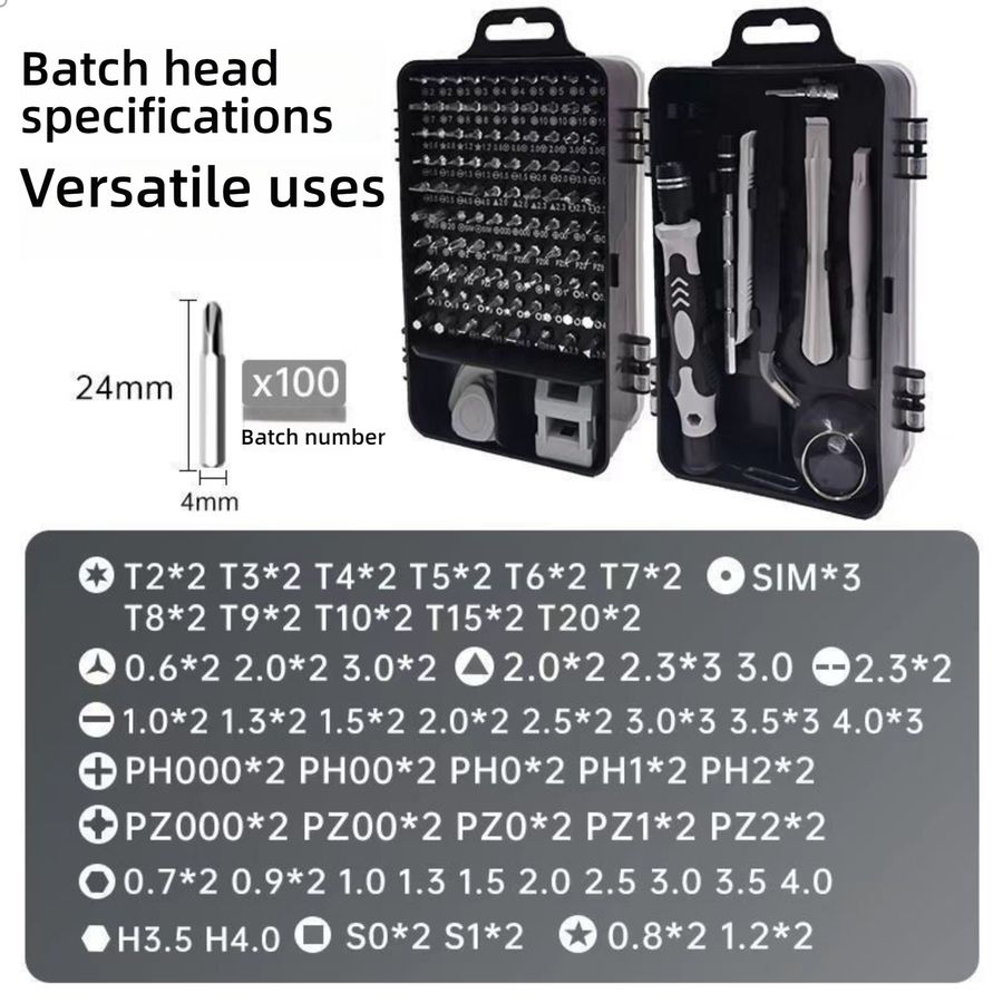 115-in-1 Precision Screwdriver Set - Magnetic Repair Tool Kit