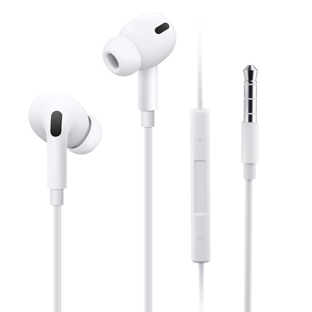 Air Pro 3 3.5mm Wired Earphones Music sports earphone with mic Volume Control In-Ear HIFI Headsets for Xiaomi off white Earbuds