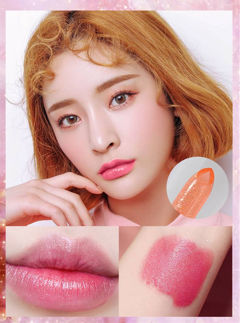 Light purple lipstick CRRshop free shipping female hot sale Dragon Fruit Colorless Lipstick Rose Red Rose Purple Student Color Changing lipstick Barbie Pink Lipstick 