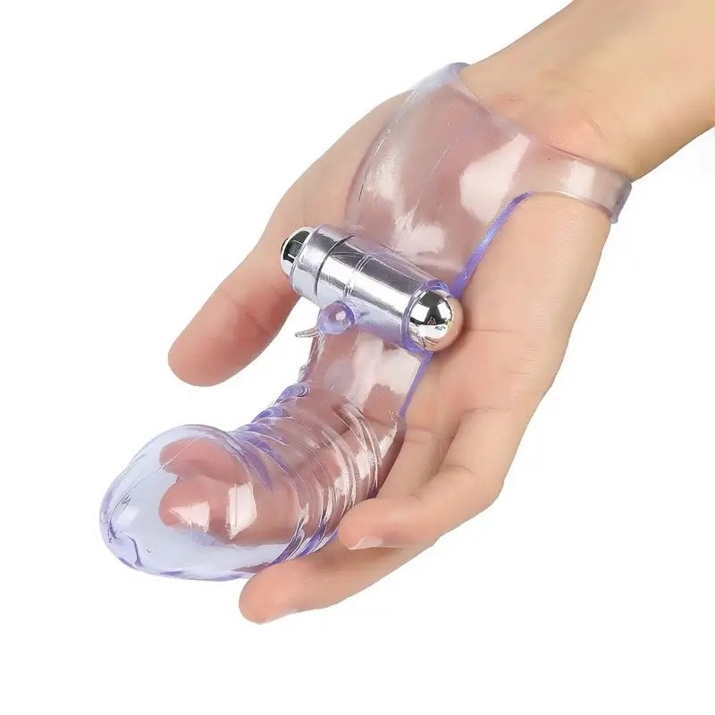 Sex Finger Vibrating Ring Massage Sex Toy For Women And Men
