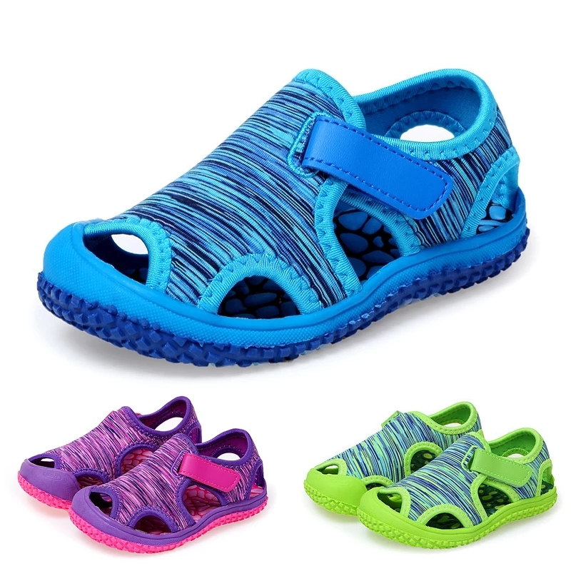 Boys Girls Sandals Childrens Aqua Sport Sandals Soft Non-slip Shoes Kids Outdoor Beach Water Shoes