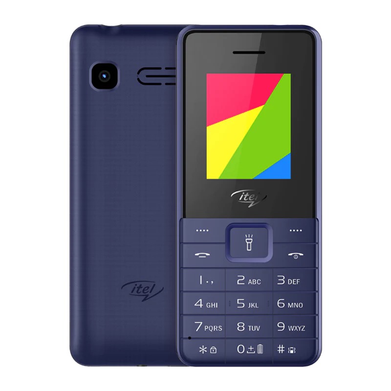 Itel it5606 2500mAh Big Battery, Wireless FM Dual SIM Phone -Blue/Black