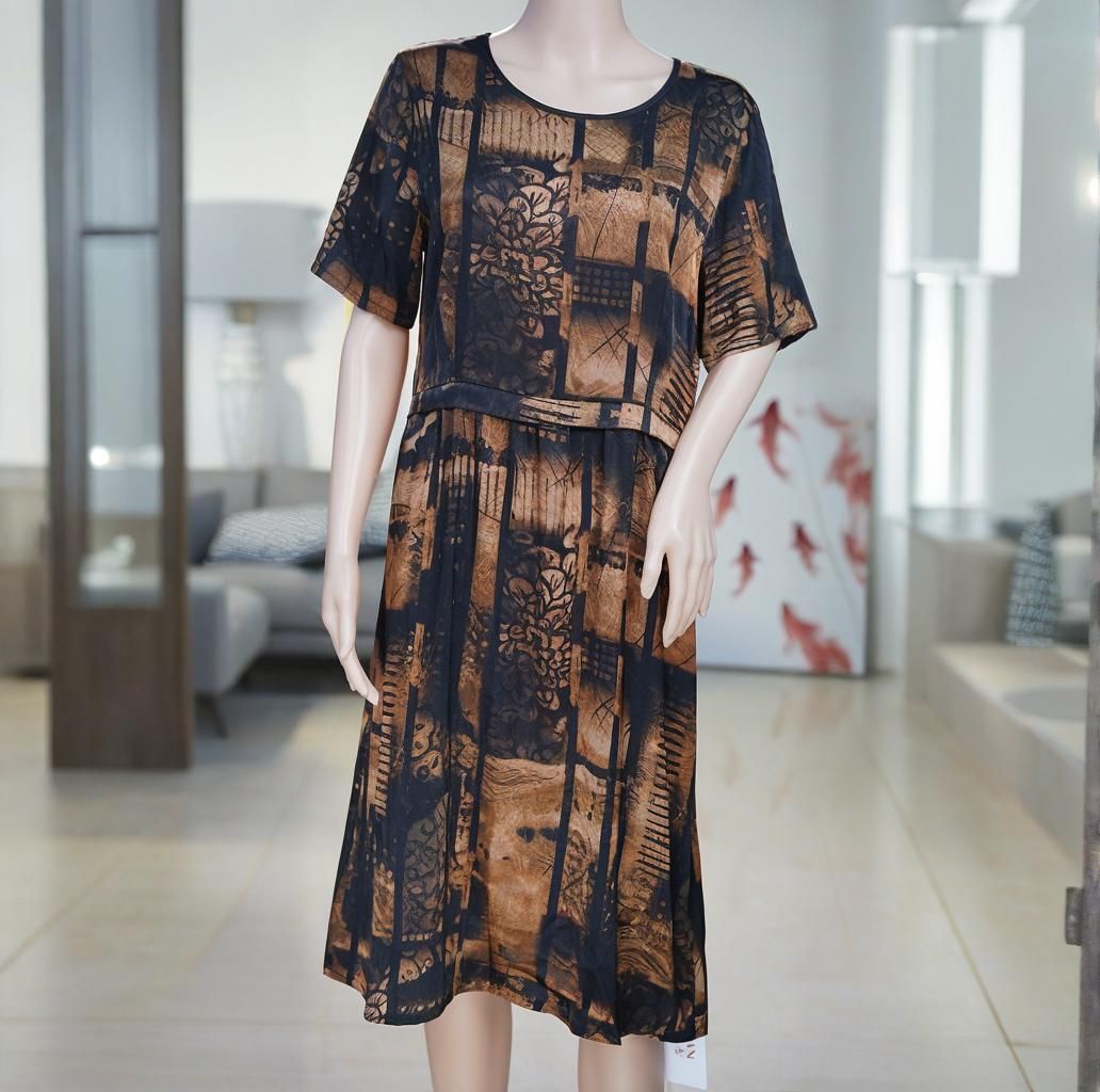 92% Silk Women Dress- Custom Digital Printing Women Dress
