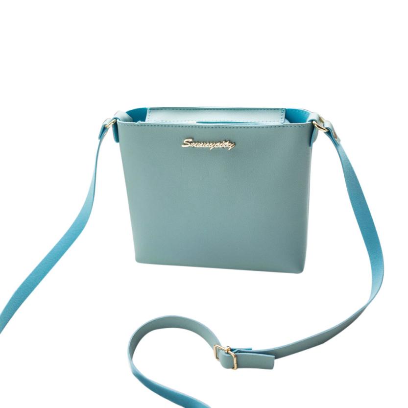 Soft Leather Women Bag Set Luxury Brand Fashion Designer Female Shoulder BagBlue