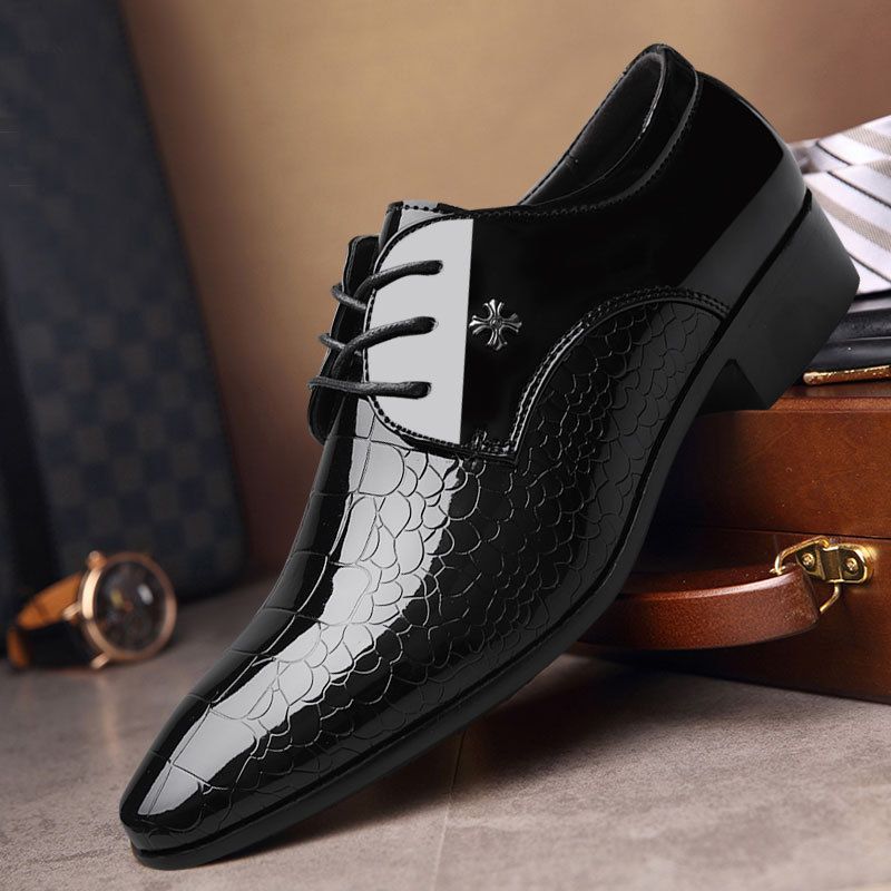 Men's shoes new leather shoes business formal shoes large size wedding shoes 8828