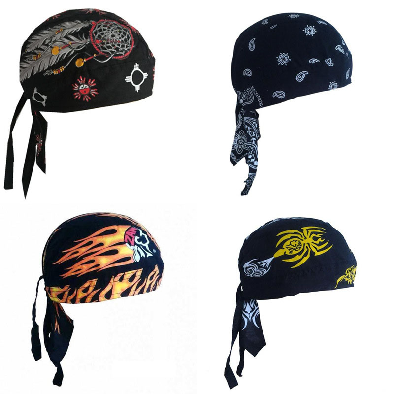 Hip Hop Women Bandanas For Dancer Men Adult Brand Fashion Turban Unisex Casual Headwear Pirate Hat Floral Caps