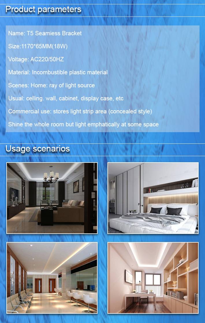 AUERTU Integrated LED Tube T5 18W Light Lamp for Indoor Lighting