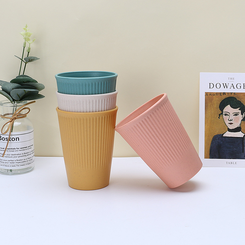Wheat Straw Cups Water Cup Brushing Cup Household Drinking Water Drink Cup Coffee Cup
