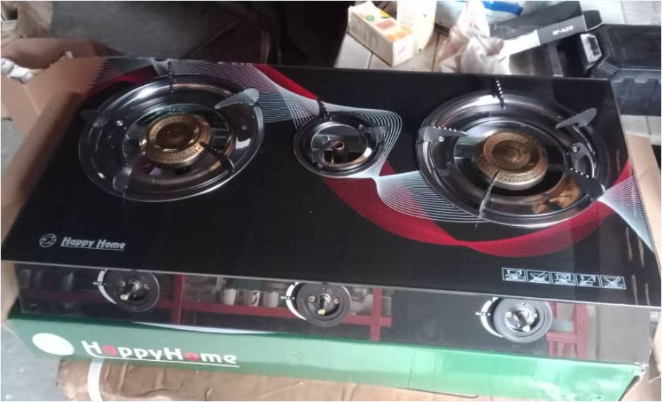 HAPPY HOME SUPPER 3 BURNER COOKING STOVE