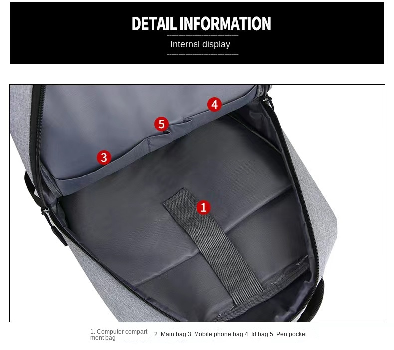Computer Backpack Large Capacity Computer Backpack Unisex Classic Backpack