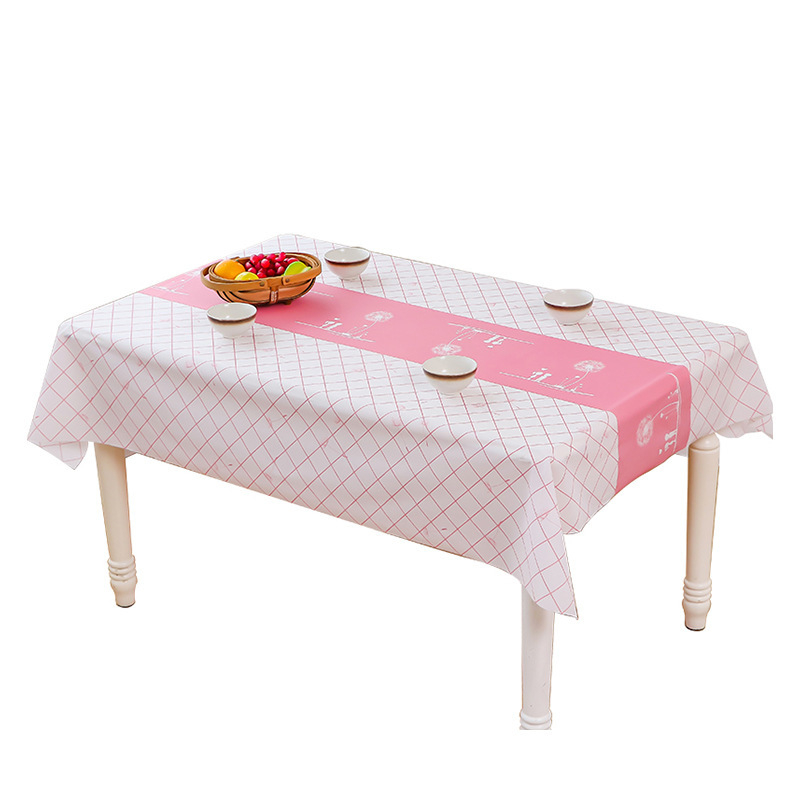 2021112701 Waterproof Oil Free Disposable Tablecloth Tablecloth Household Table Mat Hotel Dust Cloth Coffee Table Cloth
