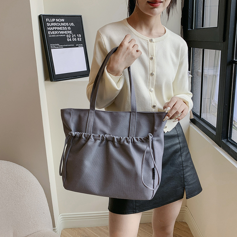 BD&911 Lightweight Large Capacity Tote bag Portable Simple Shopping Leisure Commute Storage Women's Cloth Bag