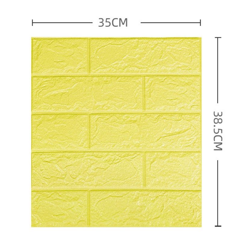 3D Wallpaper Brick pattern small-sized wallpaper, waterproof moisture-proof CRRSOP decoration for dormitories, bedrooms, wall stickers, self-adhesive wallpapercolor  # 07      35*38.5cm