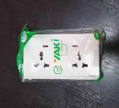 Quality 13A Double Socket - White