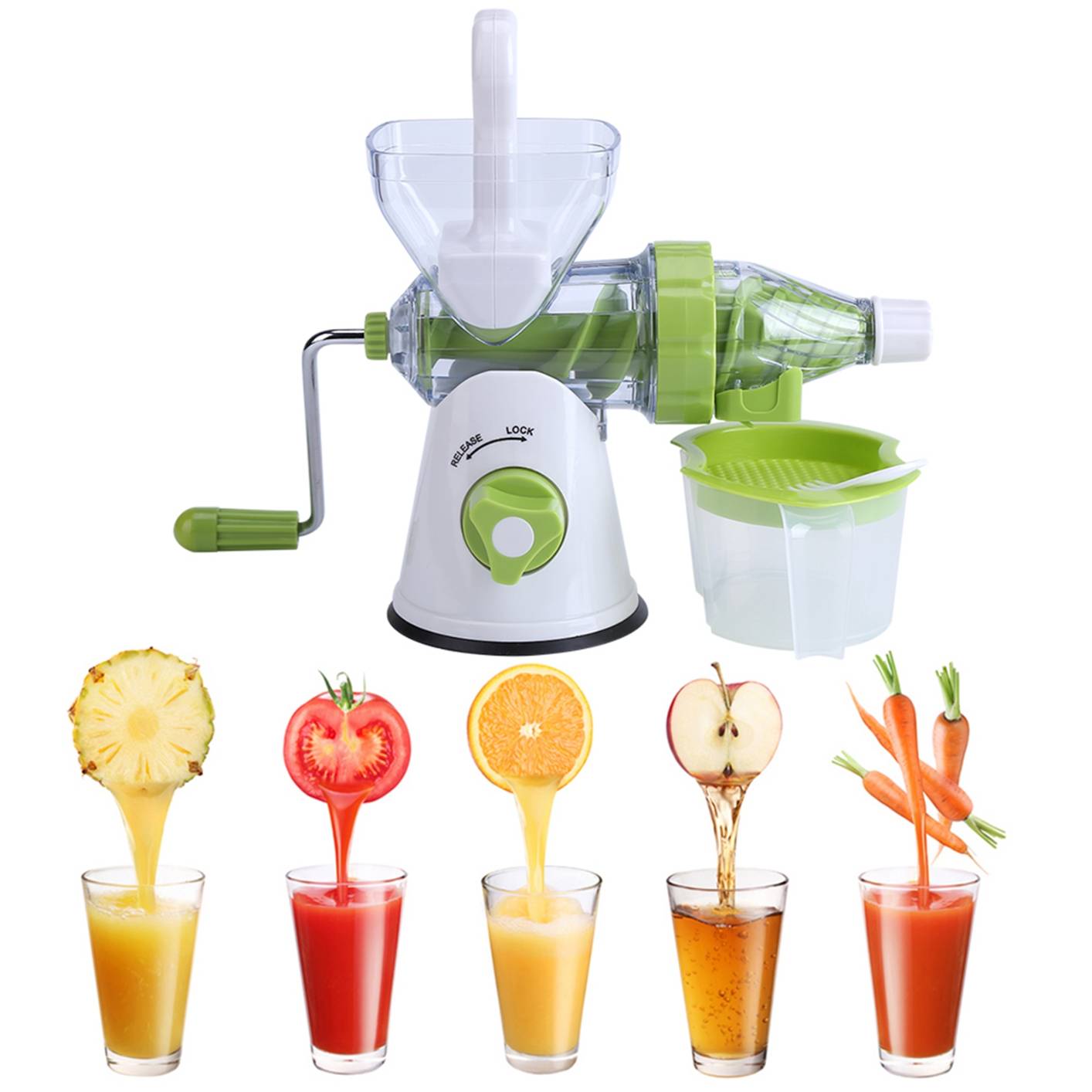 Multi-function Manual Orange Fruits/Vegetable Juicer Machine Kitchen Fresh Juice Extractor