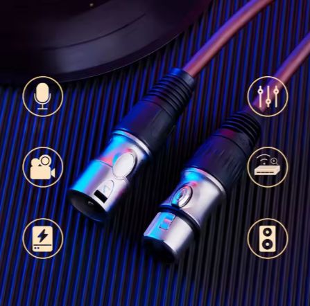 3 Pin XLR Microphone Balance Audio Balanced Cable DMX512 Stage Light Signal Mixer Cable Wire Xlr Cable Male to Female