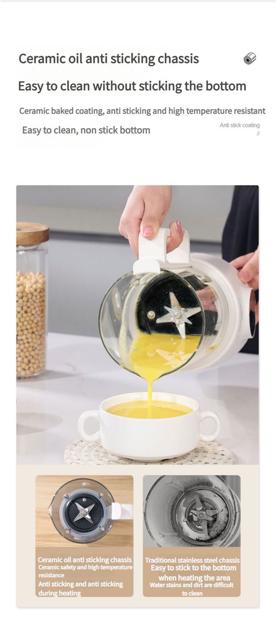 Wall breaking machine soy milk machine household fully automatic juicer filter-free multifunctional wall breaking machine