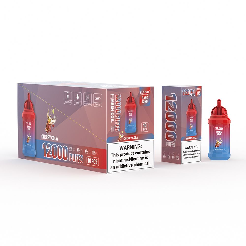 Randm Tornado Hot Selling ELF BOX BK 12000 PUFFS Elf Box 14000puffs with 10 Flavors 25ml Liquid Ecig Disposable Vape Pen