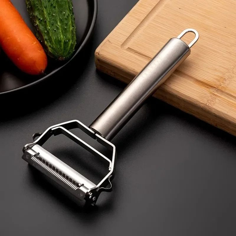 Kitchen vegetable peeler 304 food grade stainless steel melon planer Double head peeler Multi-functional household fruit and vegetable peeler
