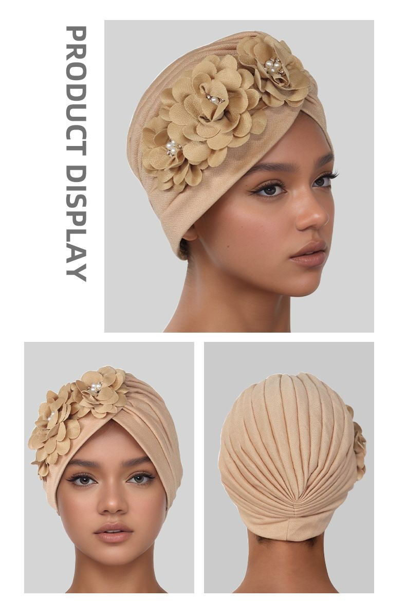 Fashion Selection Traditional Muslim Women's Headband Applique Fashion Casual Hat