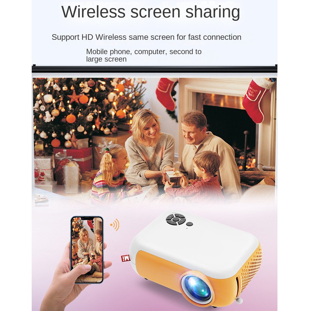 Mini projector Household LED screen portable outdoor small projector HD 1080 A10