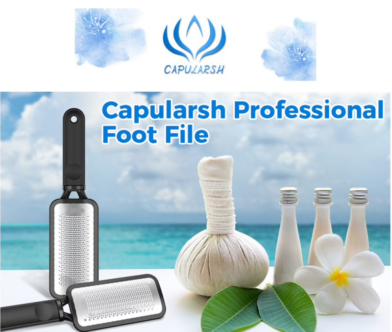 Foot Scrubber Callus Remover for Feet - Professional Foot File Foot Rasp Large Stainless Steel Pedicure Tools Foot Scraper to Remove Callous Dead and Hard Skin for Both Dry and Wet Feet