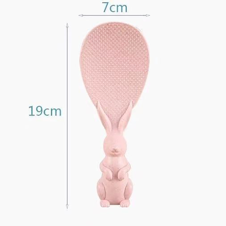 Lovely animal Standing Spoon,Spill-proof Steam Releaser Kitchen Creative Cute Non-stick Wheat Material Rice Paddle Spoon Tool,Novelty Fun Cool Kitchen Soup Gravy Ladles 