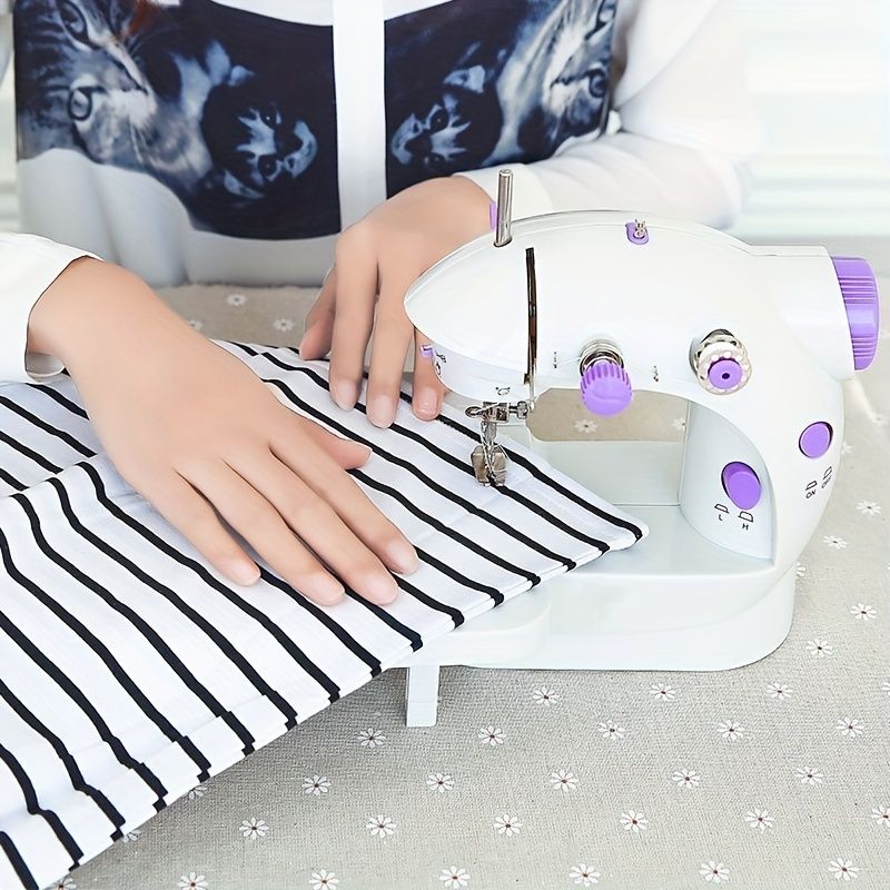 Small electric sewing machine, home portable table tailor sewing machine, no battery required