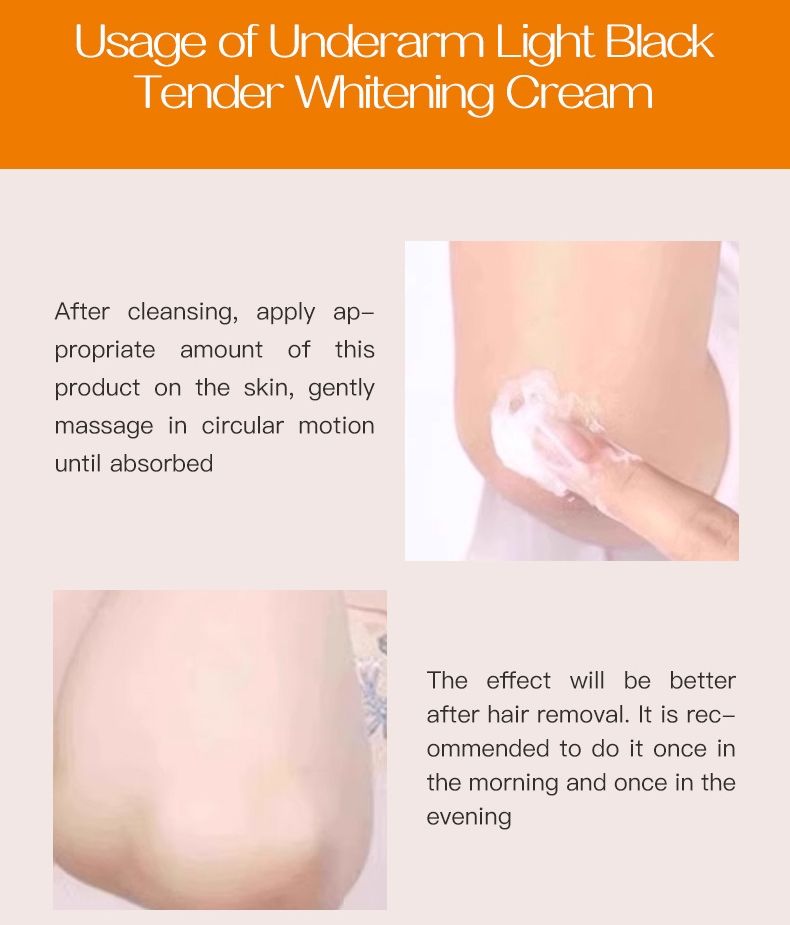 Underarm light black and tender white cream, Whitening Cream moisturizing and hydrating CRRSHOP tender and delicate skin, enhancing and moisturizing the skin, skincare products