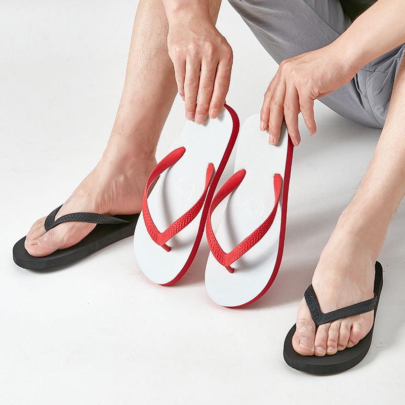 Flip-flops slippers Thailand summer beach outdoor leisure non-slip couple rubber wear-resistant flip-flops sandals 