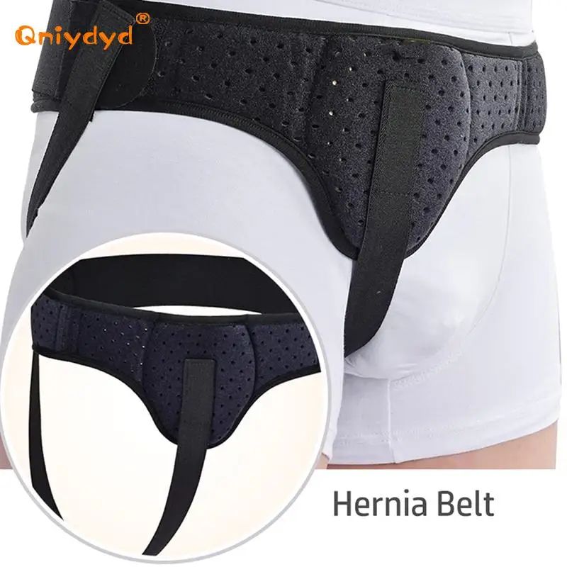 Hernia Belt Truss for Inguinal Sports Hernia Support Brace with 1 removable compression pad Beneficial to Pain Relief Recovery