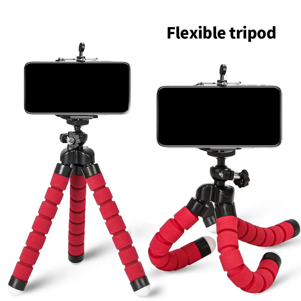 Tripod For Phone Flexible Sponge Octopus Mini Tripod For iPhone Mini Camera Tripod Phone Holder Clip Stand