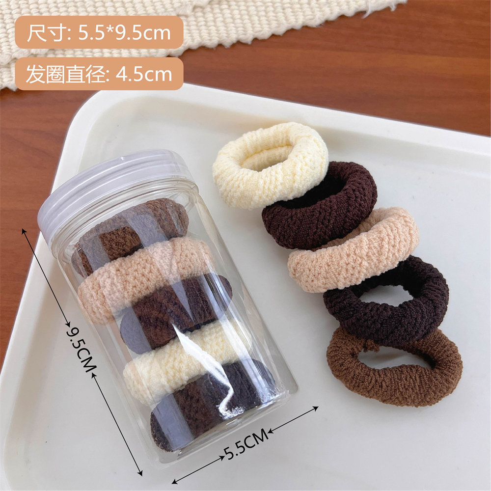 FQ1222 Women Children High Stretch Durable Set of 5 Canned Hairband Hair Accessories