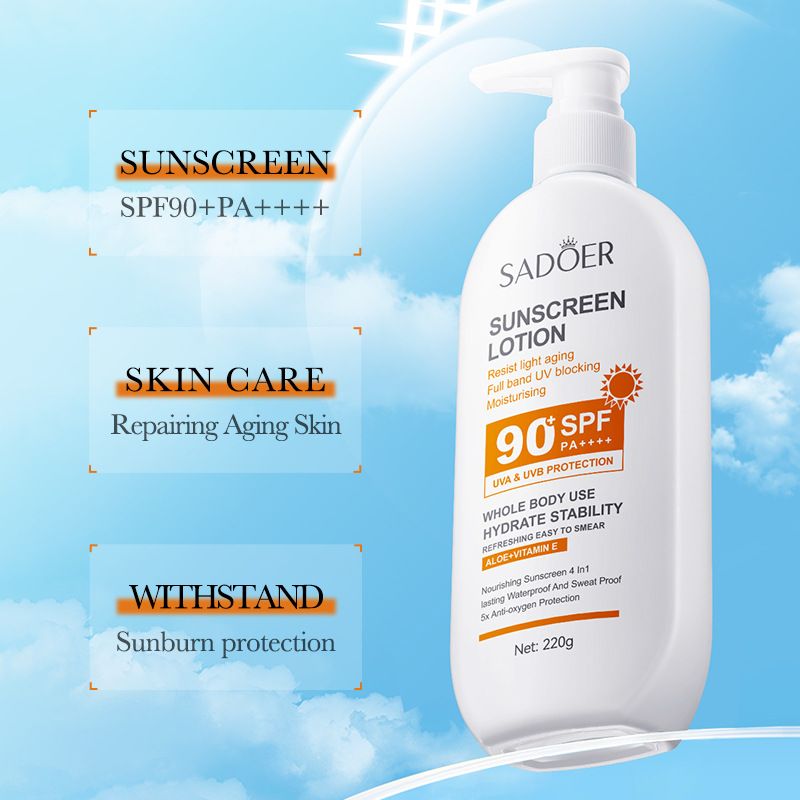 Anti-aging sunscreen for the whole body Refreshing UV protection sunscreen