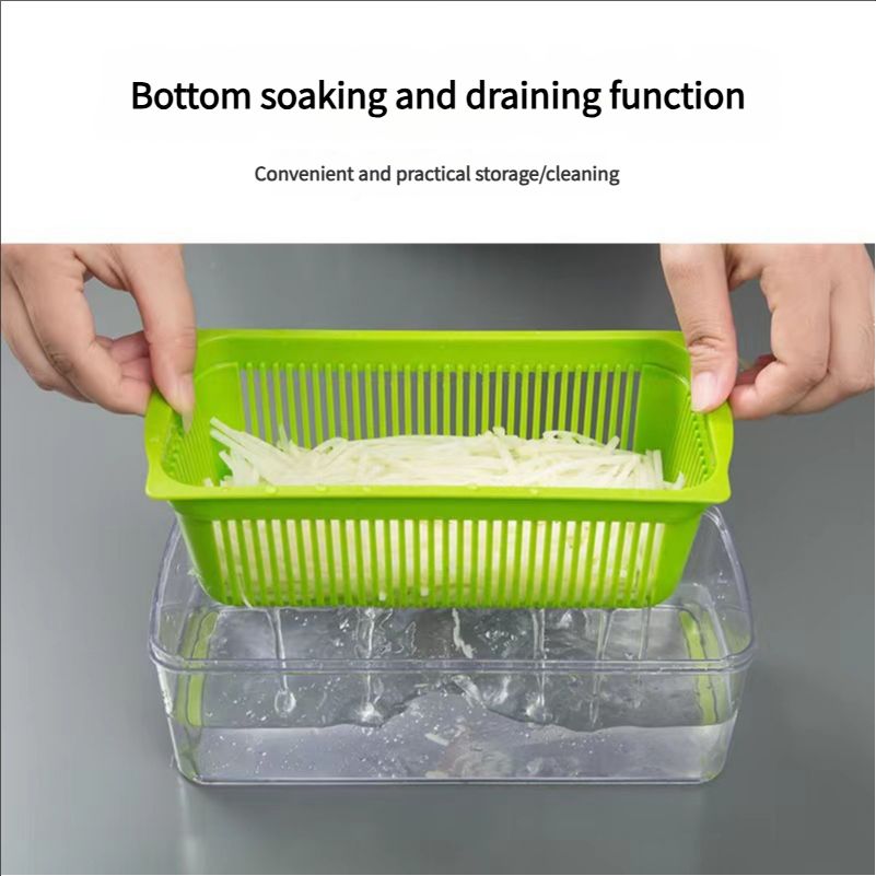 Multifunctional 16 in 1 Vegetable Cutter Fruit Potato Peeler Carrot Grater Kitchen Gadget Accessories Basket Drain Basket
