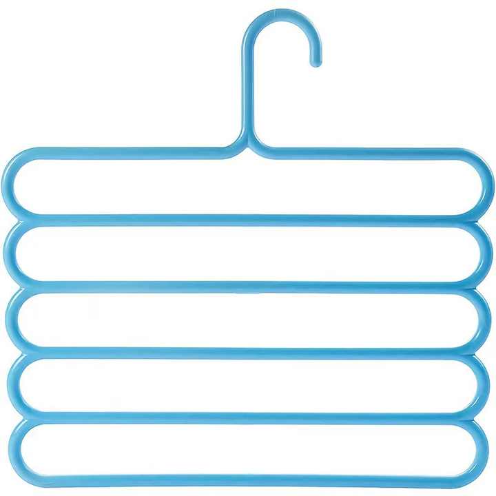 AUNONT Multifunctional magic S-shaped multi-layer pants rack, pants hanger, wardrobe storage rack, pants hanger, pants clip