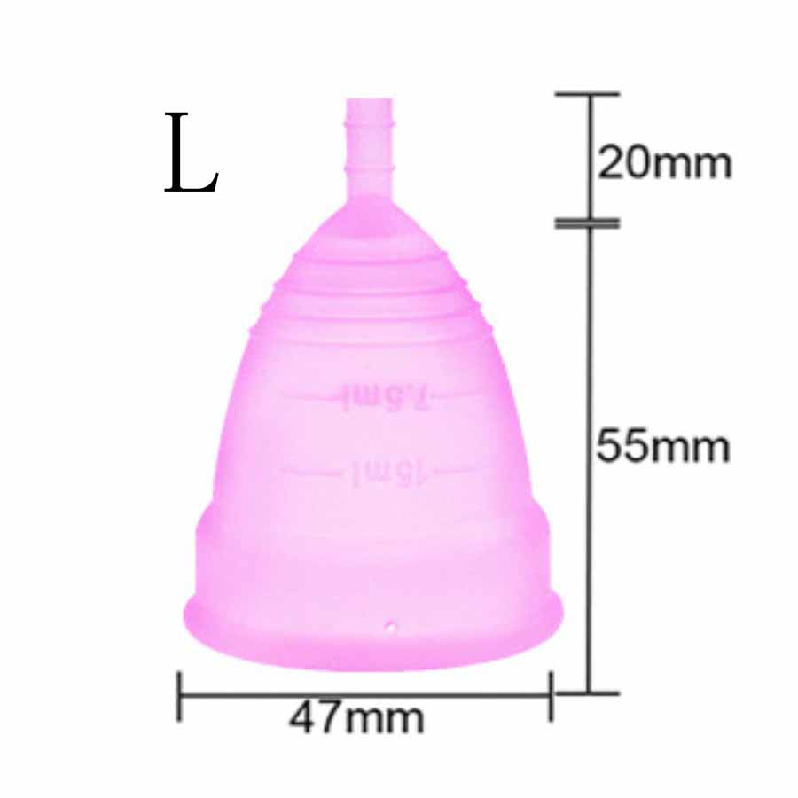 Silicone Menstrual Cup, Can Be High Temperature Sterilized Storage Box Female Menstrual Care Products Menstrual Cup (commodity: 1 menstrual cup + 1 menstrual cup disinfection storage box)