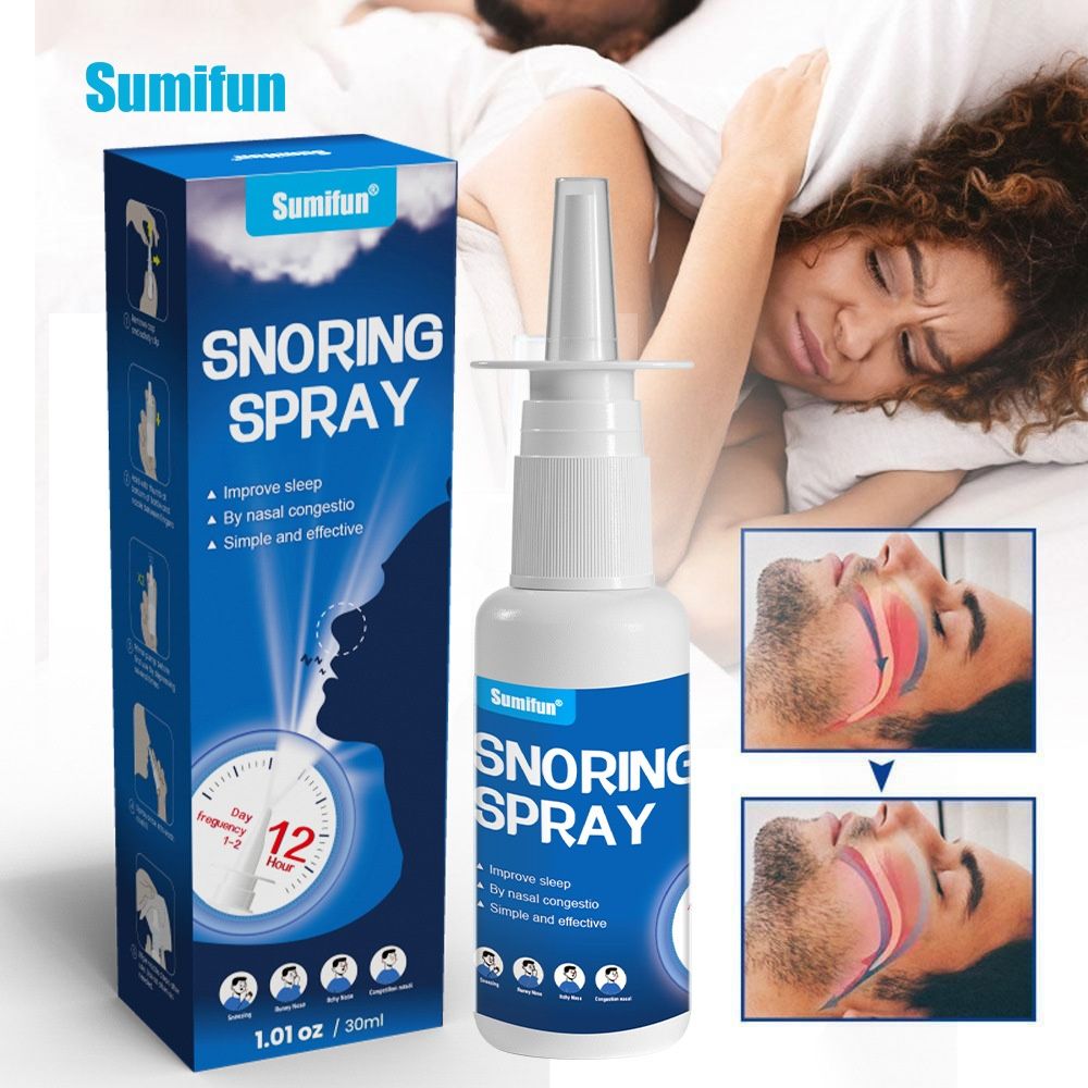 Sumifun Anti-Snoring Spray, Liquid Snoring Stopper, Nasal Congestion Relief Mist
