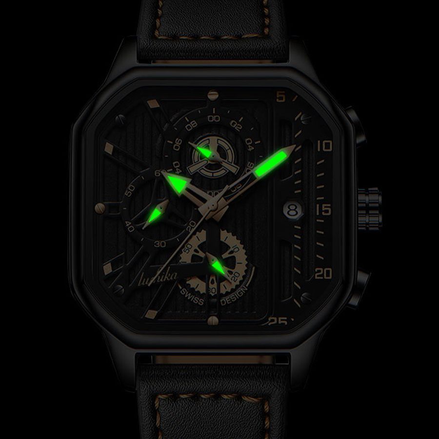 Fashion Men's Watch  Simple Men's Watch with Belt Pin Buckle, Quartz Watch