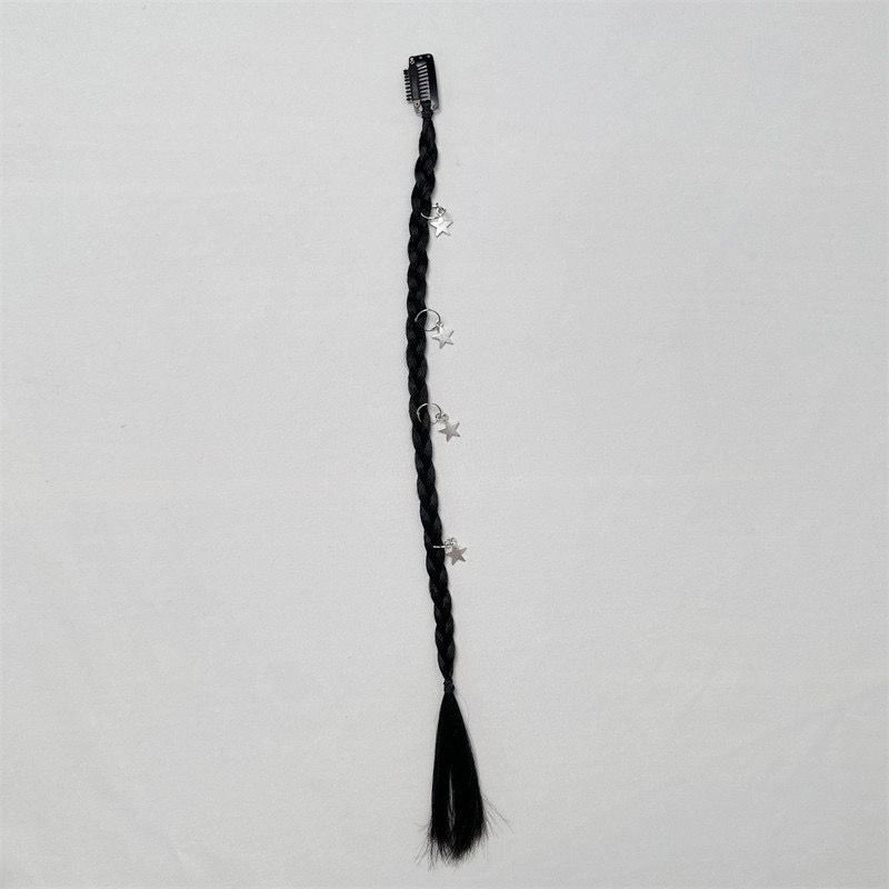 Wigs for women simulation braided ring buckle boxing braid European and American fashion fishbone dirty braid hair extensions