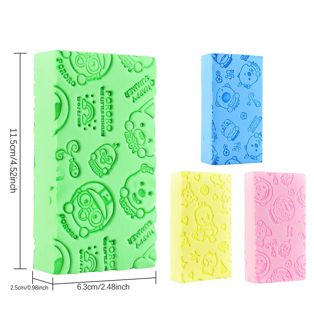 Ultra Soft Exfoliating Sponge Shower Brush, Moisturizer and Exfoliating Body Sponge for Shower, Spa Cellulite Massager Dead Skin Sponge Remover for Body