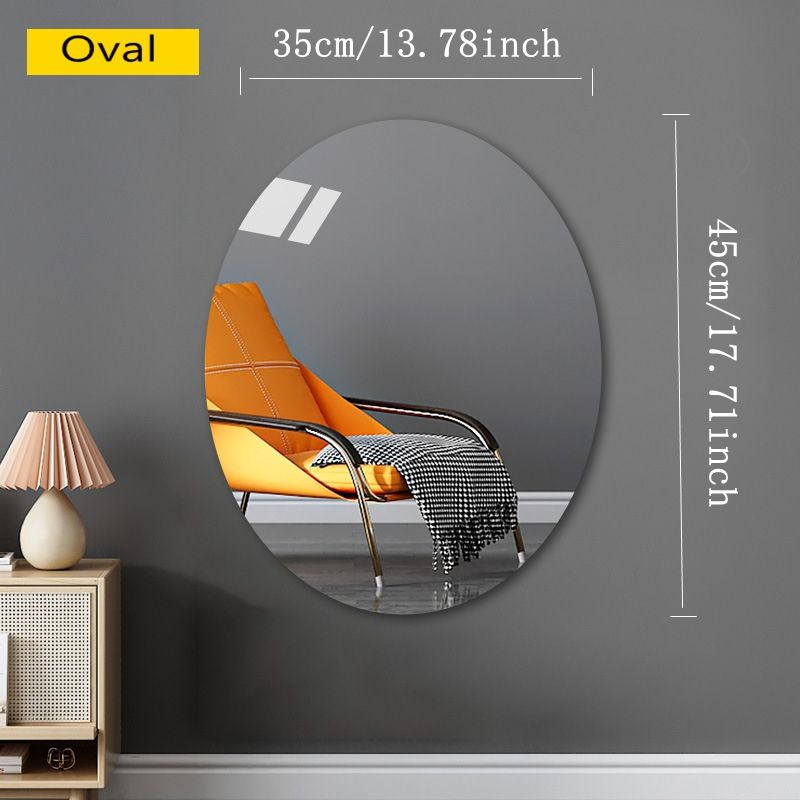 Acrylic mirror high-definition self-adhesive dressing mirror fitting mirror non-deformation full-body soft mirror home bedroom