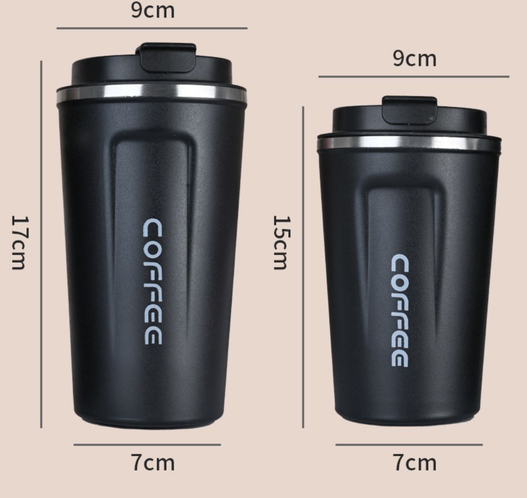 304 Stainless Steel Second-generation Coffee Cup Portable Car Carrying Thermos Cup Business Office Gift Water Cup Water Bottle